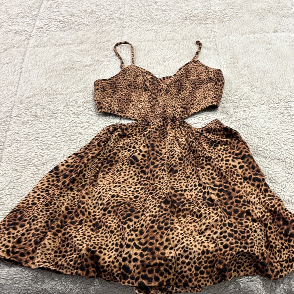 Aerie NWT Leopard Print Sleeveless Dress
